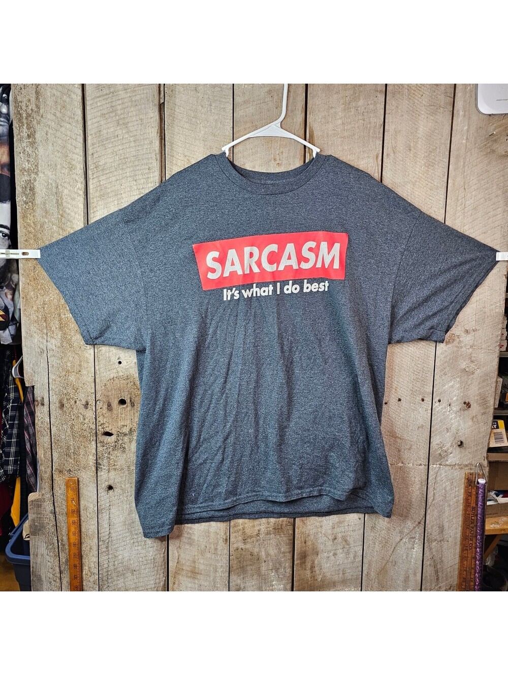 Sarcasm It's What I Do Best T-Shirt Men's 2XL Heather Gray Graphic Tee Funny